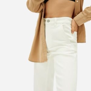 Everlane Straight Leg Crop Pants in Sandstone